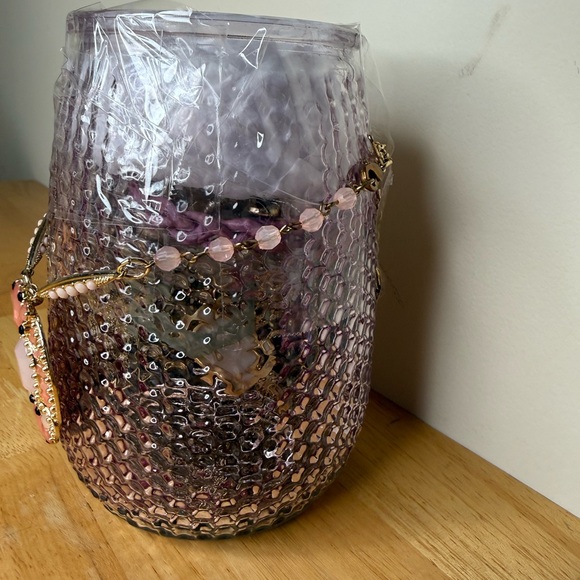 Mystery Jewelry Jar | Pink Glass | Necklaces, Earrings, Bracelets, & Brooches - Picture 2 of 3